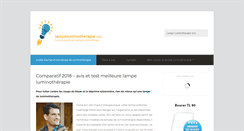 Desktop Screenshot of lampeluminotherapie.com